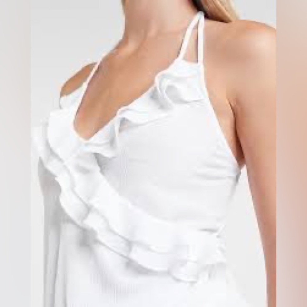 Express Ruffle Wrap Halter Cami - Picture 2 of 9